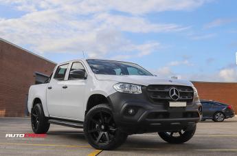 MERCEDES X CLASS AVALANCHE MATTE BLACK FRONT MILLED